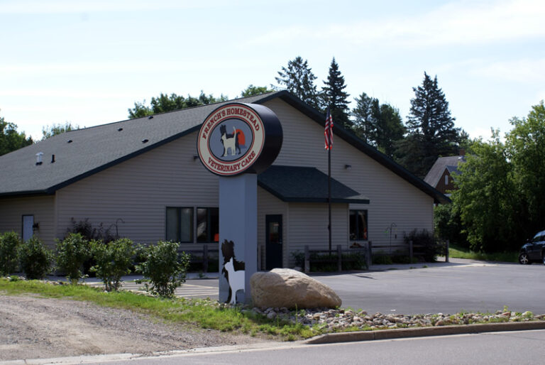 The French's Homestead Veterinary Care clinic in Rhinelander, WI