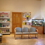 The French's Homestead Veterinary Care waiting room in Rhinelander, WI